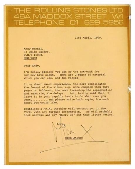 Briefing de Rolling Stones a Andy Warhol Briefing de Rolling Stones a Andy Warhol