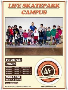 Life Skate Park, Campus de tarde mes de Junio.