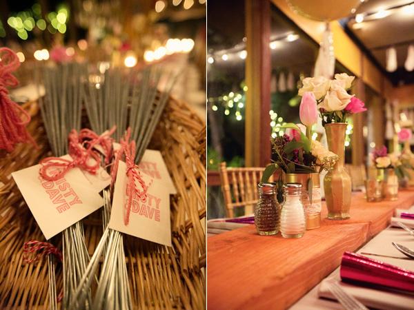 Romántica boda con una novia de color!