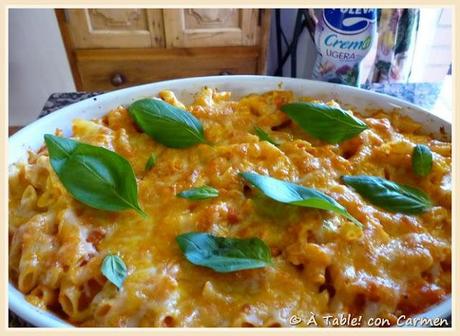 Macarrones al Whisky con Albahaca y Scamorza ... Memorias del Castello della Paneretta