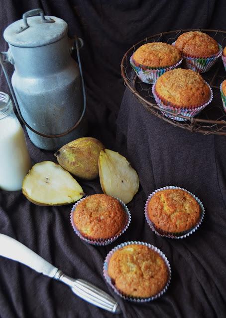 MUFFINS DE PERA Y JENGIBRE