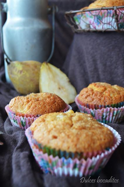 MUFFINS DE PERA Y JENGIBRE