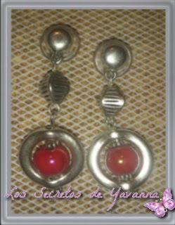 ♪ Pendientes con bolas de ceramica