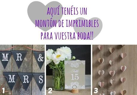 I do: imprimibles para tu boda