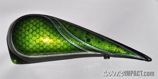 Deposito con metal flakes y candy verde