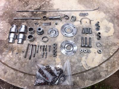 Piezas antes de llevar a zincar