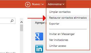 contactos en outlook
