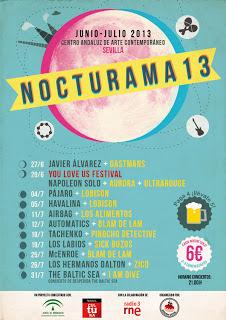 Nocturama 2013: Javier Álvarez, Havalina, Tachenko, McEnroe, Los Hermanos Dalton, The Baltic Sea, Airbag...