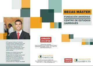 Becas Máster Fundación Universia - Centro de Estudios Garrigues 2013-2014