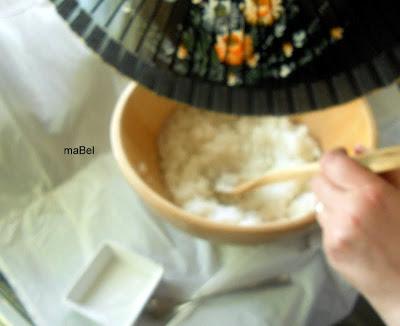 Sushi hecho con molde (sin esterilla)