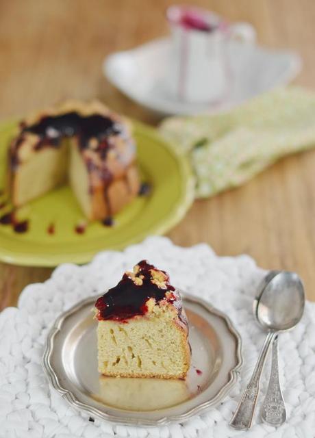 #eldesafio: Caperucita Roja viene a cenar Bizcocho Crumble de Manzana con coulis de frutos del bosque