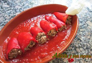 PIMIENTOS DEL PIQUILLO RELLENOS DE TERNERA