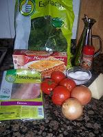 LASAÑA DE ESPINACA Y BACON