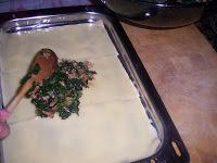 LASAÑA DE ESPINACA Y BACON