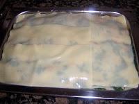 LASAÑA DE ESPINACA Y BACON