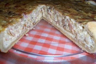 QUICHE DE BACON Y CHAMPIÑONES