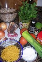 ALUBIAS CON FIDEOS Y HIERBABUENA