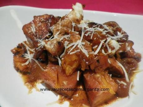 Carne de cerdo con calabaza