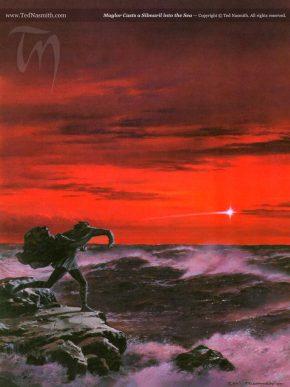Maglor Casts a Silmaril into the Sea, by Ted Nasmith