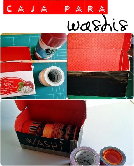 Caja reciclada para washi tapes