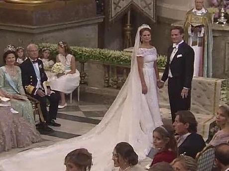 Magdalena de Suecia, espléndida, se casa vestida de Valentino