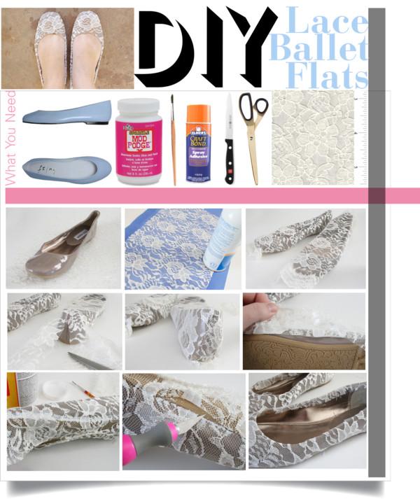 DIY: Lace Ballet Flats