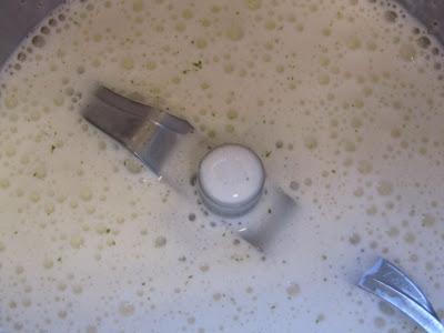 Helado de menta y chocolate