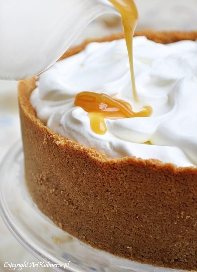 Tarta de Queso con Crema de Vainilla y Caramelo Salado