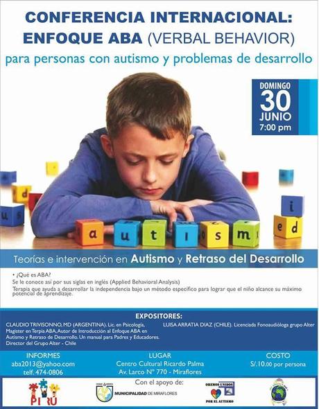 Conferencia internacional Enfoque ABA para personas con autismo y problemas de desarrollo