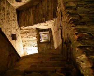 La escalera de la torre del Mangia