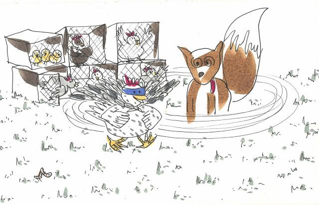 La gallina superhéroe