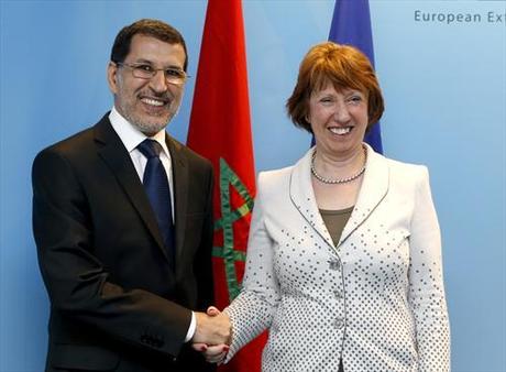 el ministerio de Asuntos Exteriores y Cooperación marroquí, Saadeddine El Othmani con la comisaria de Interior de la UE, Cecilia MalmstrÖm el ministerio de Asuntos Exteriores y Cooperación marroquí, Saadeddine El Othmani con la comisaria de Interior de la UE, Cecilia MalmstrÖm