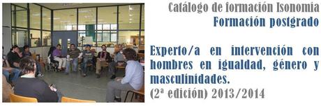 Experto/a en intervención con hombres en igualdad, género y masculinidades de la @F_Isonomia flyer expert@ en intervención con hombres en igualdad, género y masculinidades