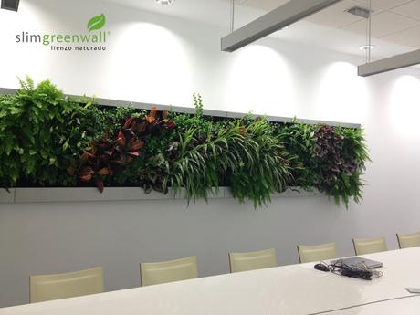 slimgreenwall AYESA jardín vertical interior 2 Jardines enmarcados, Naturaleza Viva en el Salón de tu Casa