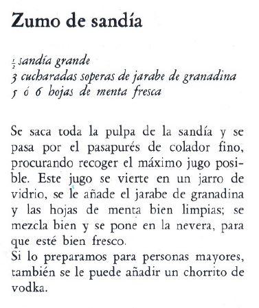 Zumo de Sandía