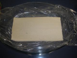 Pastel frío de atún y langostinos