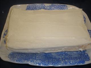 Pastel frío de atún y langostinos