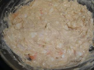 Pastel frío de atún y langostinos