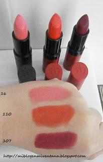 Mis labiales Kate de Rimmel London.