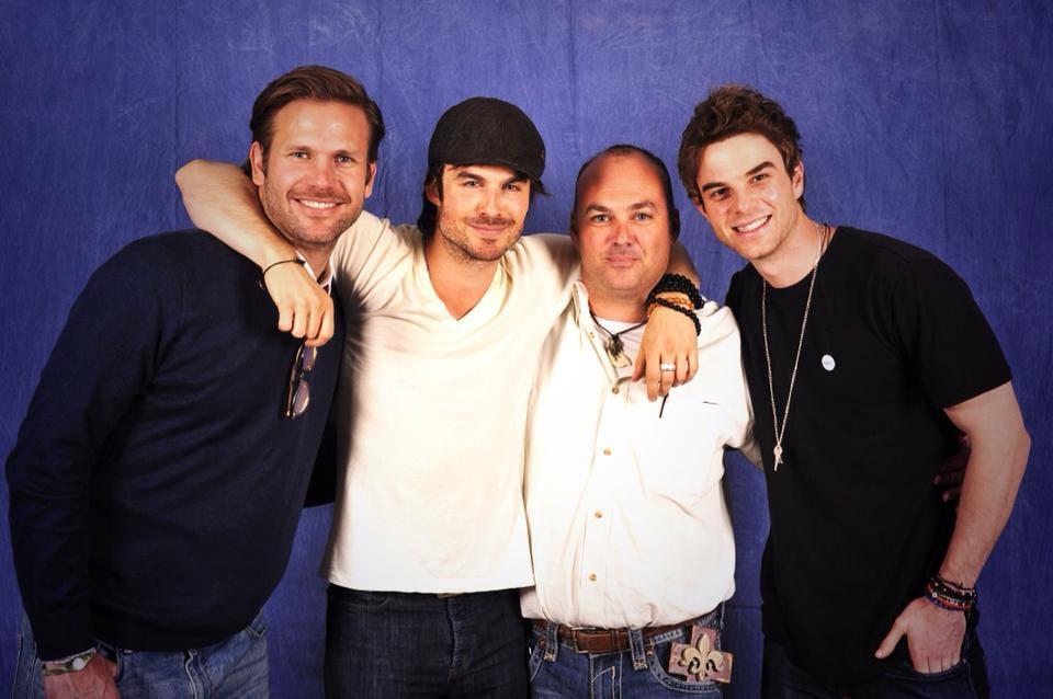 Ian & Bob Somerhalder junto a Matt Davis & Nathaniel Buzolic