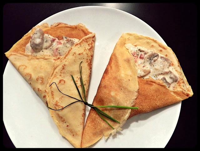 Crêpes a la carbonara
