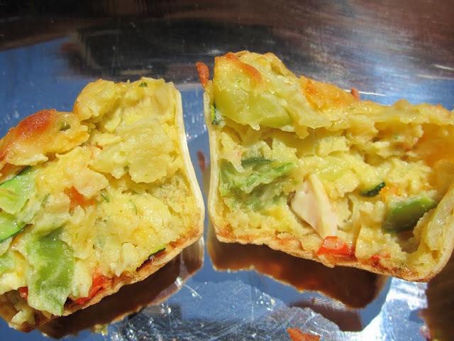 Pastelitos de coca de verduras