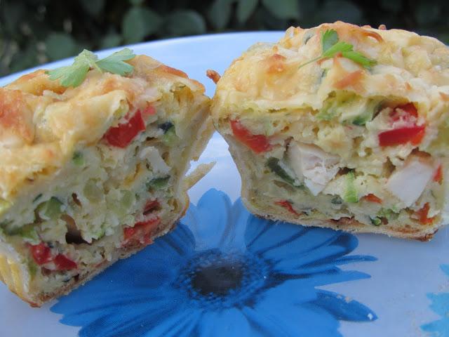 Pastelitos de coca de verduras