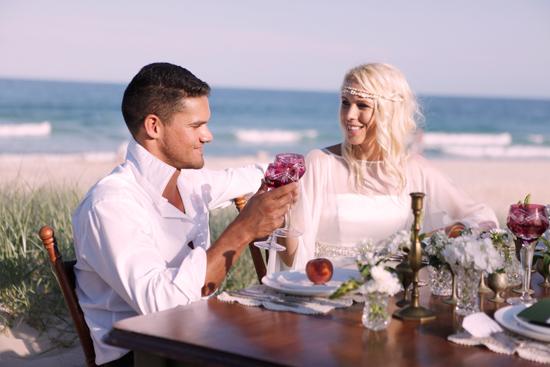 Bodas de hoy... ¡Un shooting espectacular en una playa de ensueño!