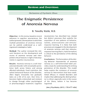 La enigmática persistencia de la Anorexia Nerviosa - Timothy Walsh