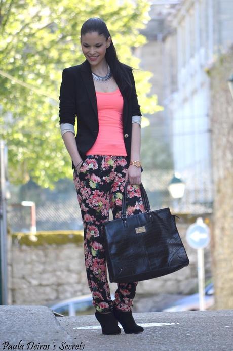 Flowered Pants and Neon