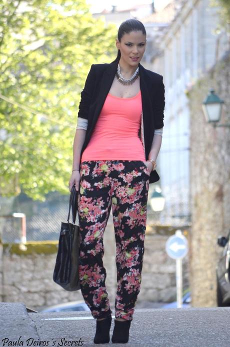 Flowered Pants and Neon