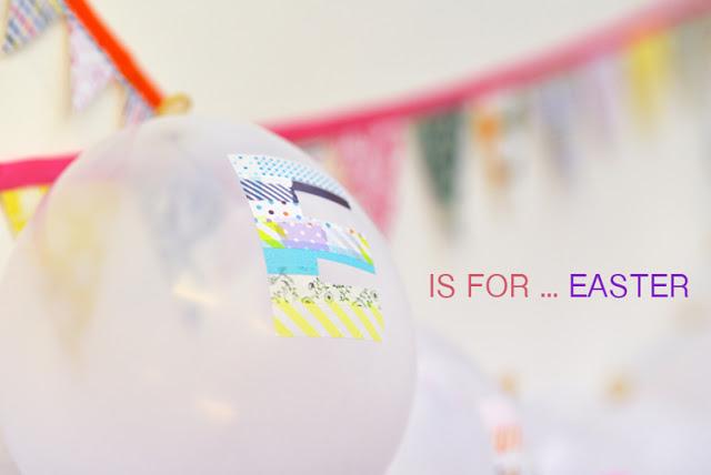 DIY: Globos + letras washitape para decorar un fiesta