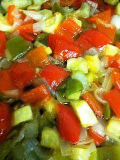 PISTO CON HUEVO FRITO