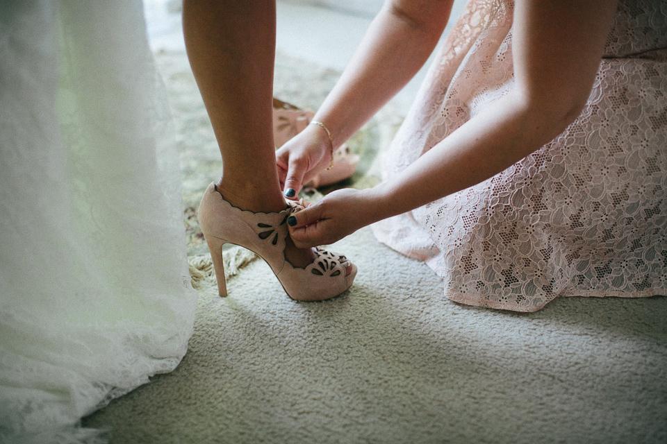 Zapatos novia rosa paelo